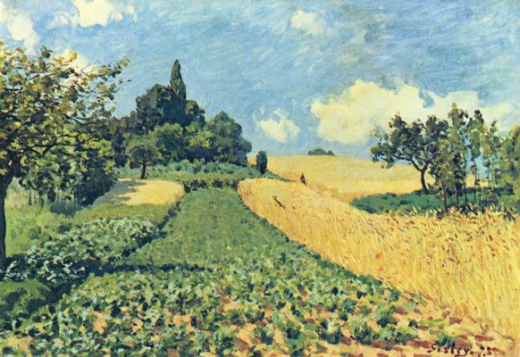 Alfred Sisley: Getreidefelder auf den Hgeln von Argenteuil