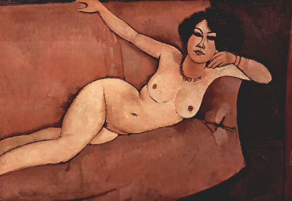 Amadeo Modigliani: Akt auf Sofa (Almaiisa)