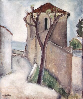 Amadeo Modigliani: Baum und Haus