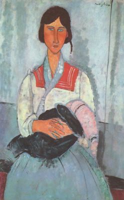 Amadeo Modigliani: Zigeunerfrau mit Kind