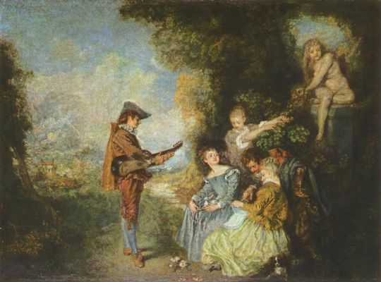 Antoine Watteau: La Leon d'Amour