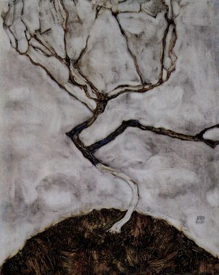 Egon Schiele: Kleiner Baum im Sptherbst