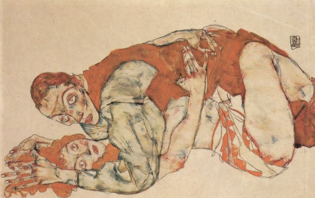 Egon Schiele: Liebesakt, Studie
