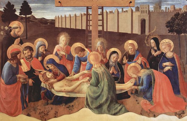 Fra Angelico: Kreuzabnahme, Fragment