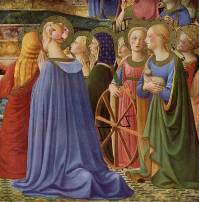 Fra Angelico: Marienkrnung, Detail