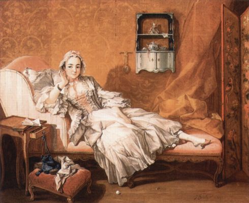 Franois Boucher: Portrt der Marie-Jeanne Buseau, Gattin des Knstlers