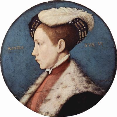 Hans Holbein d. J.: Portrt des Eduard VI. als Sechsjhriger, Tondo
