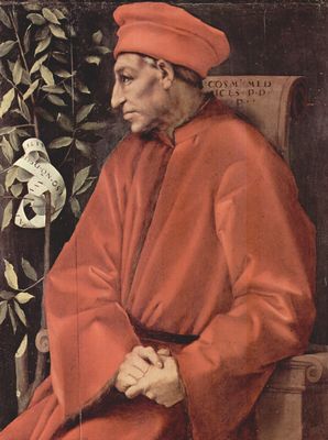 Jacopo Pontormo: Portrt Cosimo Il Vecchio de' Medici