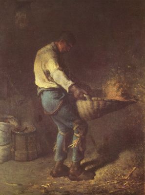 Jean-Franois Millet (II): Mann beim Getreidesieben