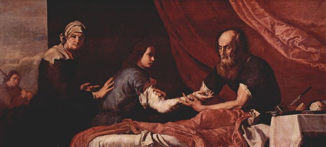 Jos de Ribera: Der blinde Isaak segnet Jacob