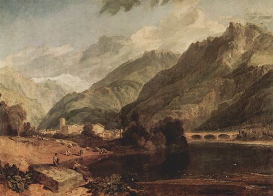 Joseph Mallord William Turner: Bonneville Savoyen, mit Mont Blanc