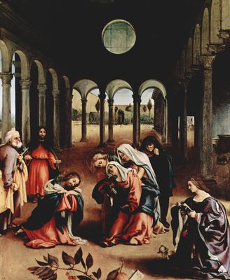 Lorenzo Lotto: Christi Abschied von Maria