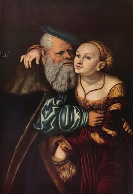 Lucas Cranach d. .: Der verliebte Alte