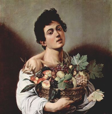 Michelangelo Caravaggio: Knabe mit Fruchtkorb