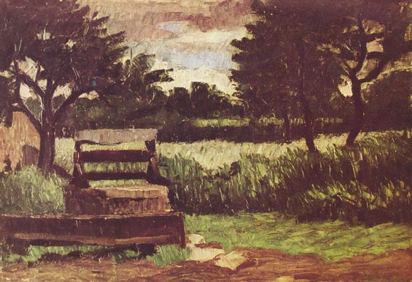 Paul Czanne: Landschaft mit Brunnen