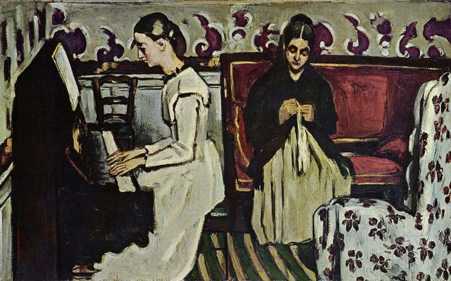 Paul Czanne: Mdchen am Klavier