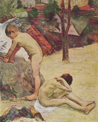 Paul Gauguin: Badende bretonische Knaben