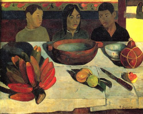 Paul Gauguin: Die Mahlzeit (Stilleben mit Bananen)
