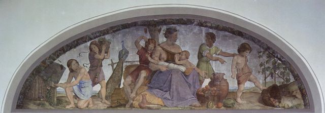 Philipp Veit: Freskenzyklus des Casa Bartholdy in Rom, Szene: Die sieben fetten Jahre