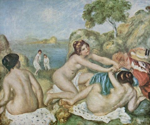 Pierre-Auguste Renoir: Drei badende Mdchen mit Krabbe