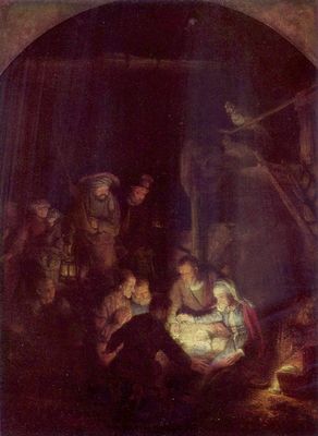 Rembrandt Harmensz. van Rijn: Anbetung der Hirten
