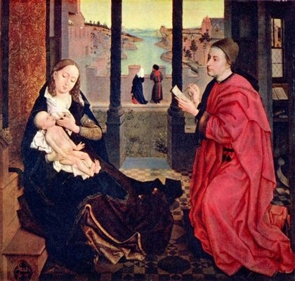 Rogier van der Weyden: Hl. Lucas malt Maria