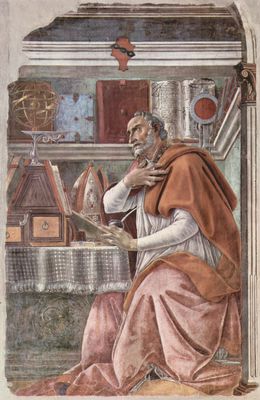 Sandro Botticelli: Hl. Augustinus in betrachtendem Gebet