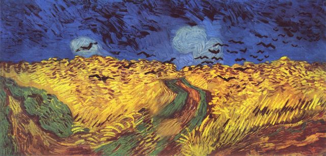 Vincent Willem van Gogh: Krhen ber Weizenfeld