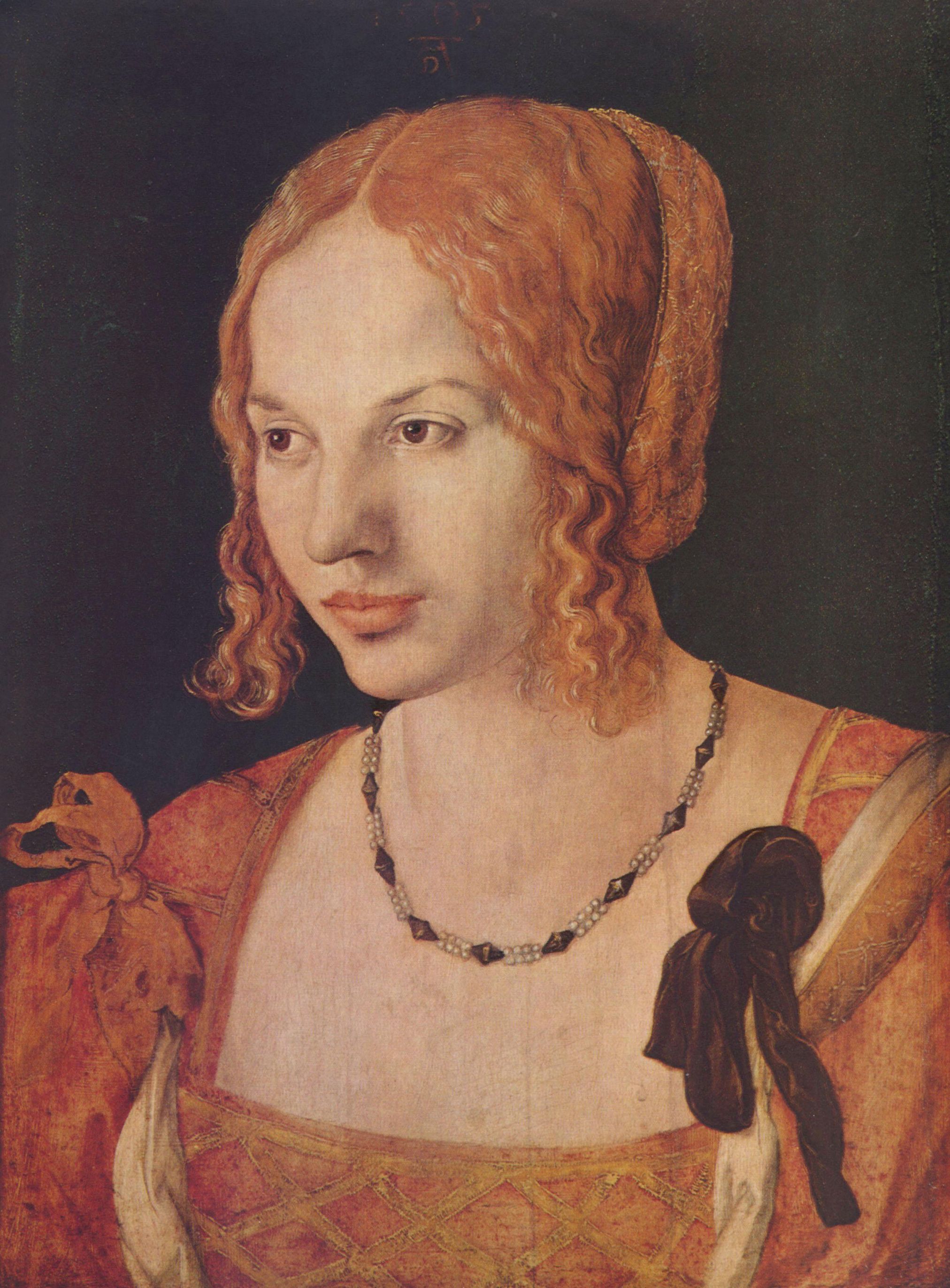 Großbild: <b>Albrecht Dürer</b>: Porträt einer Venezianerin - albrecht-duerer-portraet-einer-venezianerin-02699