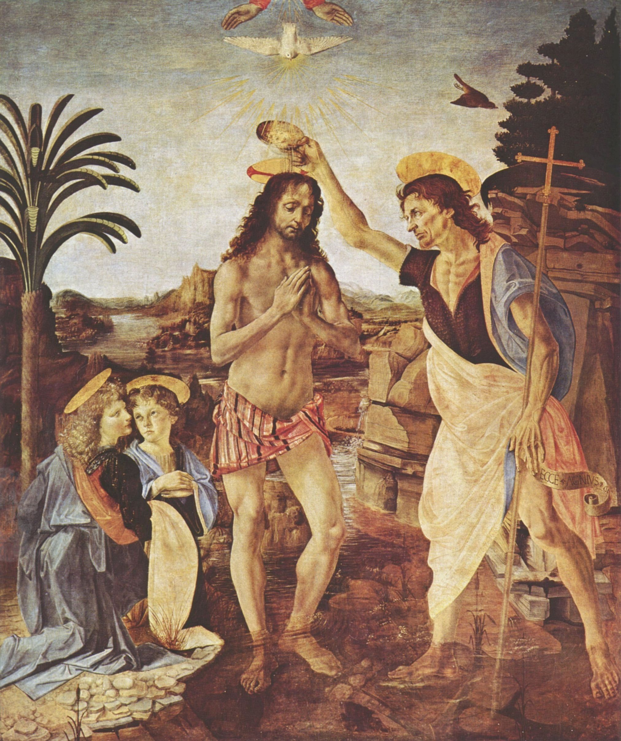 Andrea del Verrocchio: Taufe Christi