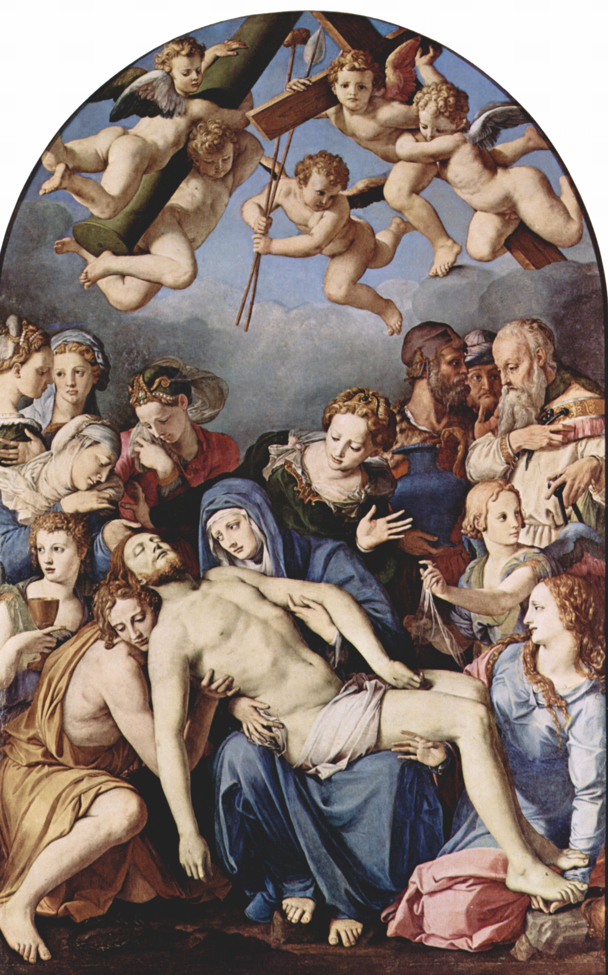 Angelo Bronzino: Altar der Kapelle der Eleonora da Toledo, Szene: Kreuzabnahme