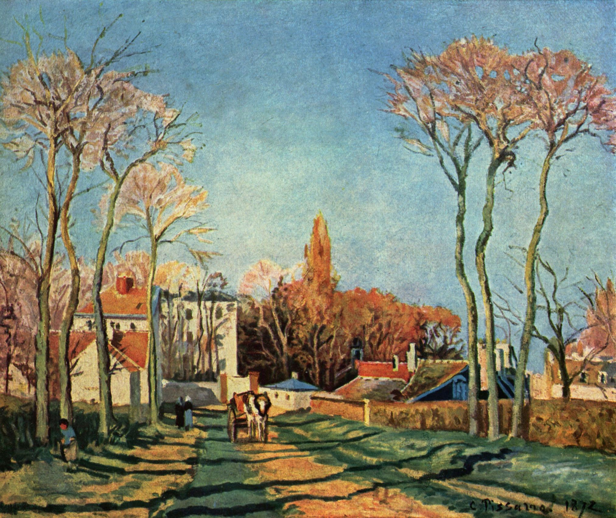 Camille Pissarro: Dorfeingang von Voisins
