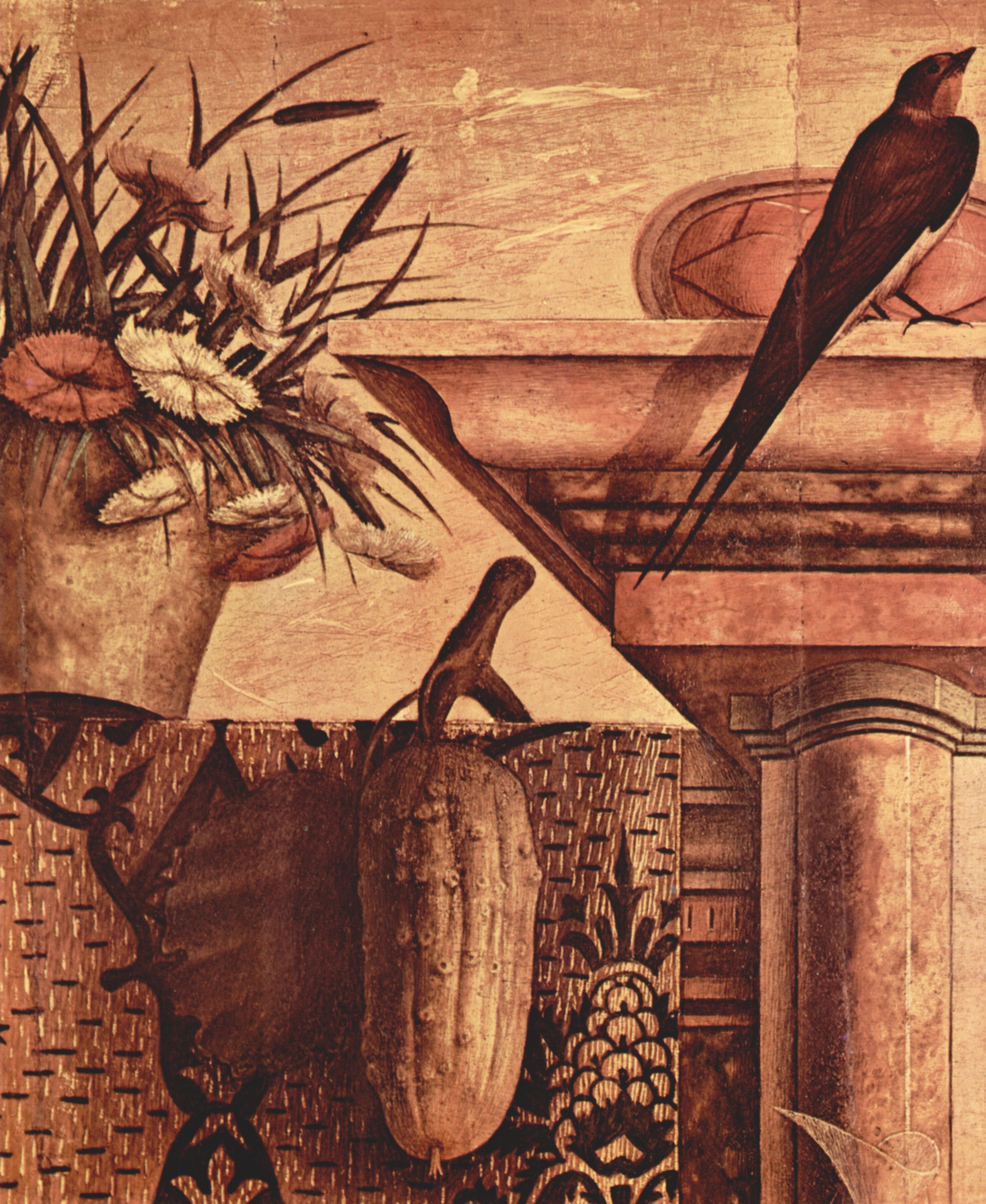 Carlo Crivelli: Odoni-Altar, Mitteltafel: Thronende Madonna, Detail
