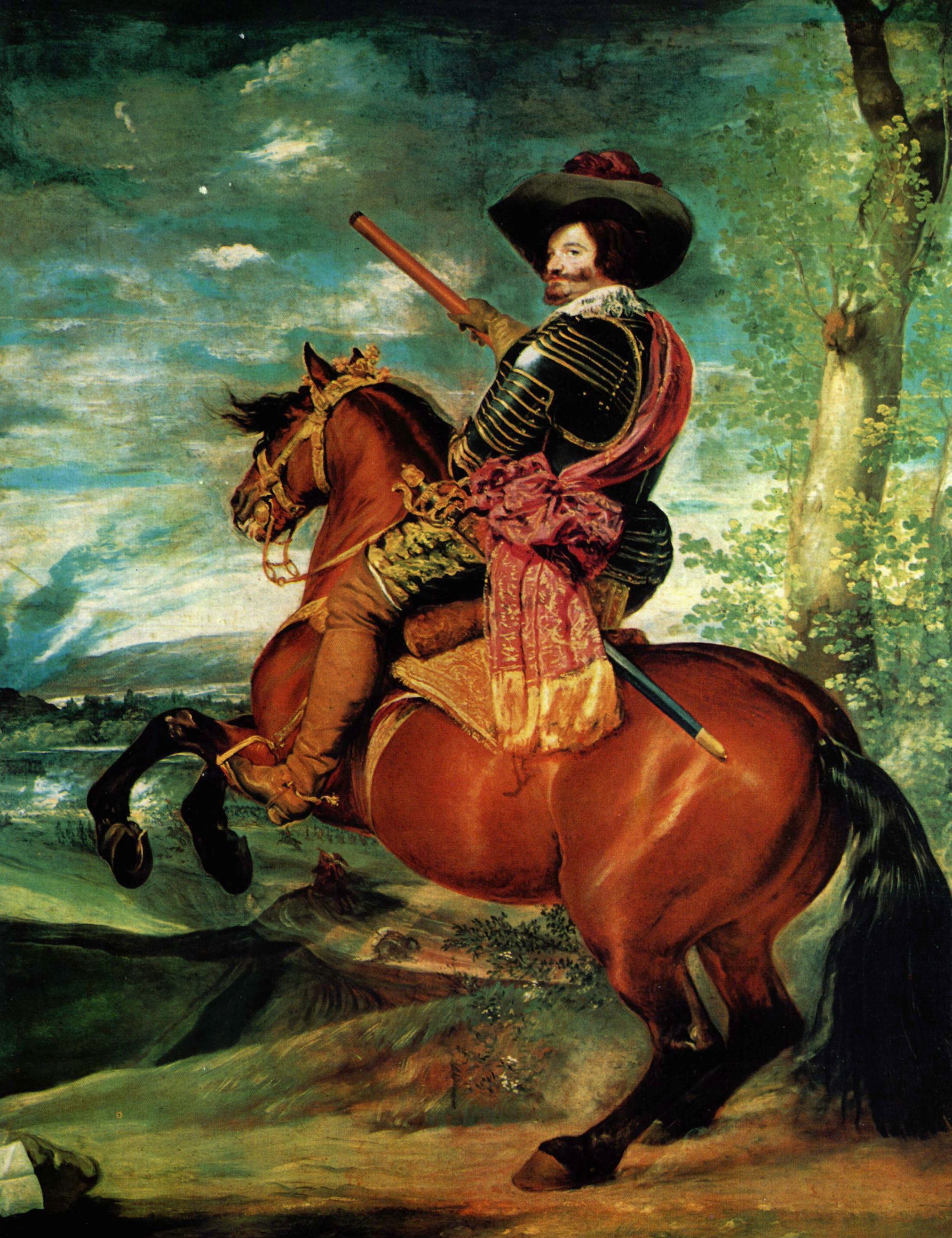 Diego Velzquez: Portrt des Gaspar de Guzmn, Herzog von Olivares zu Pferd
