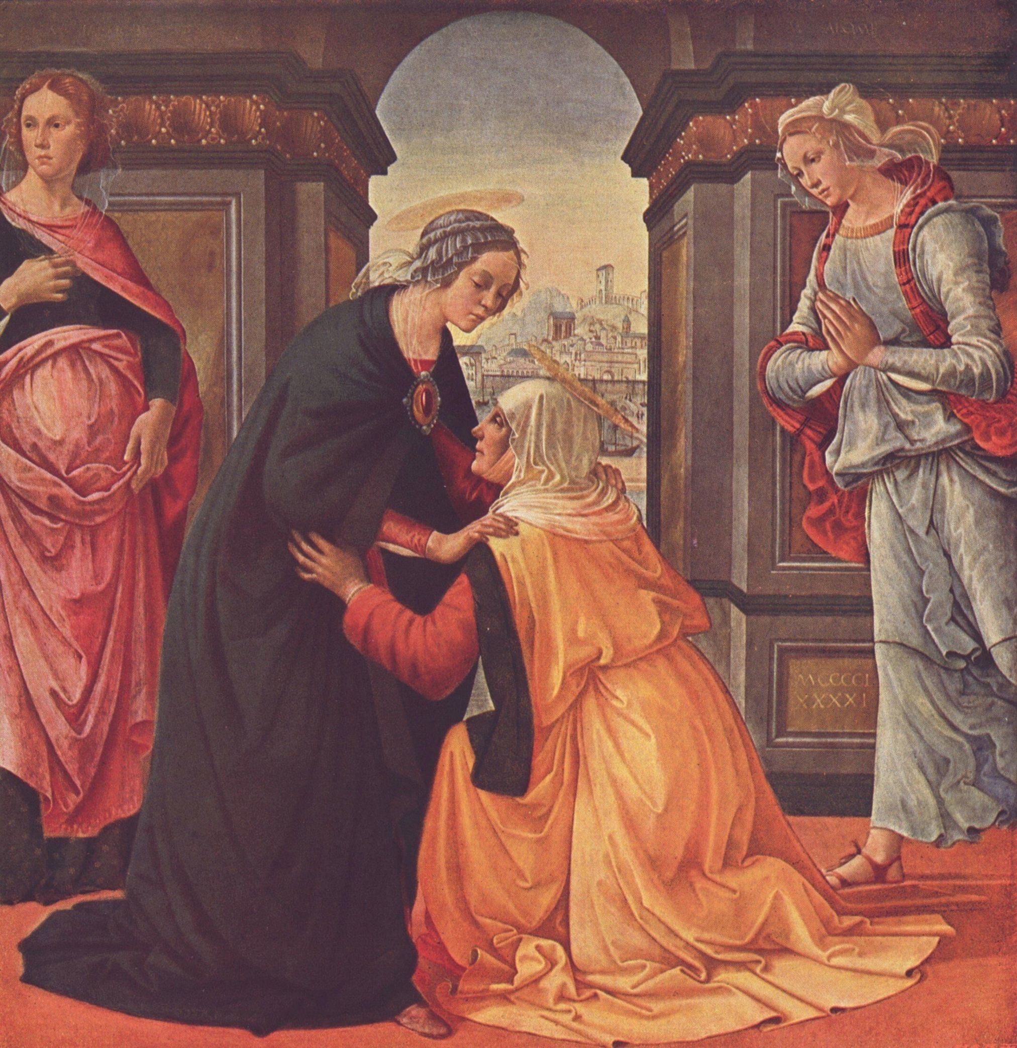 Domenico Ghirlandaio: Heimsuchung Mari