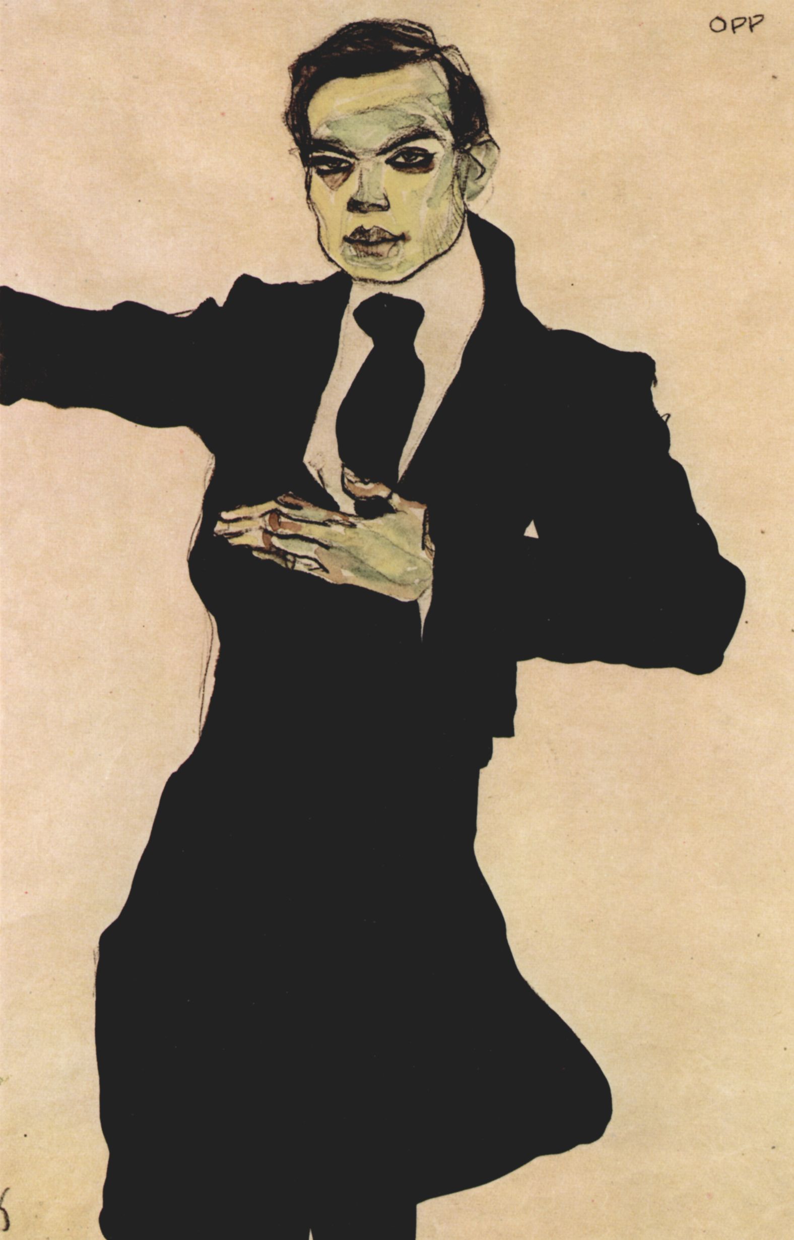 Egon Schiele: Portrt des Max Oppenheimer