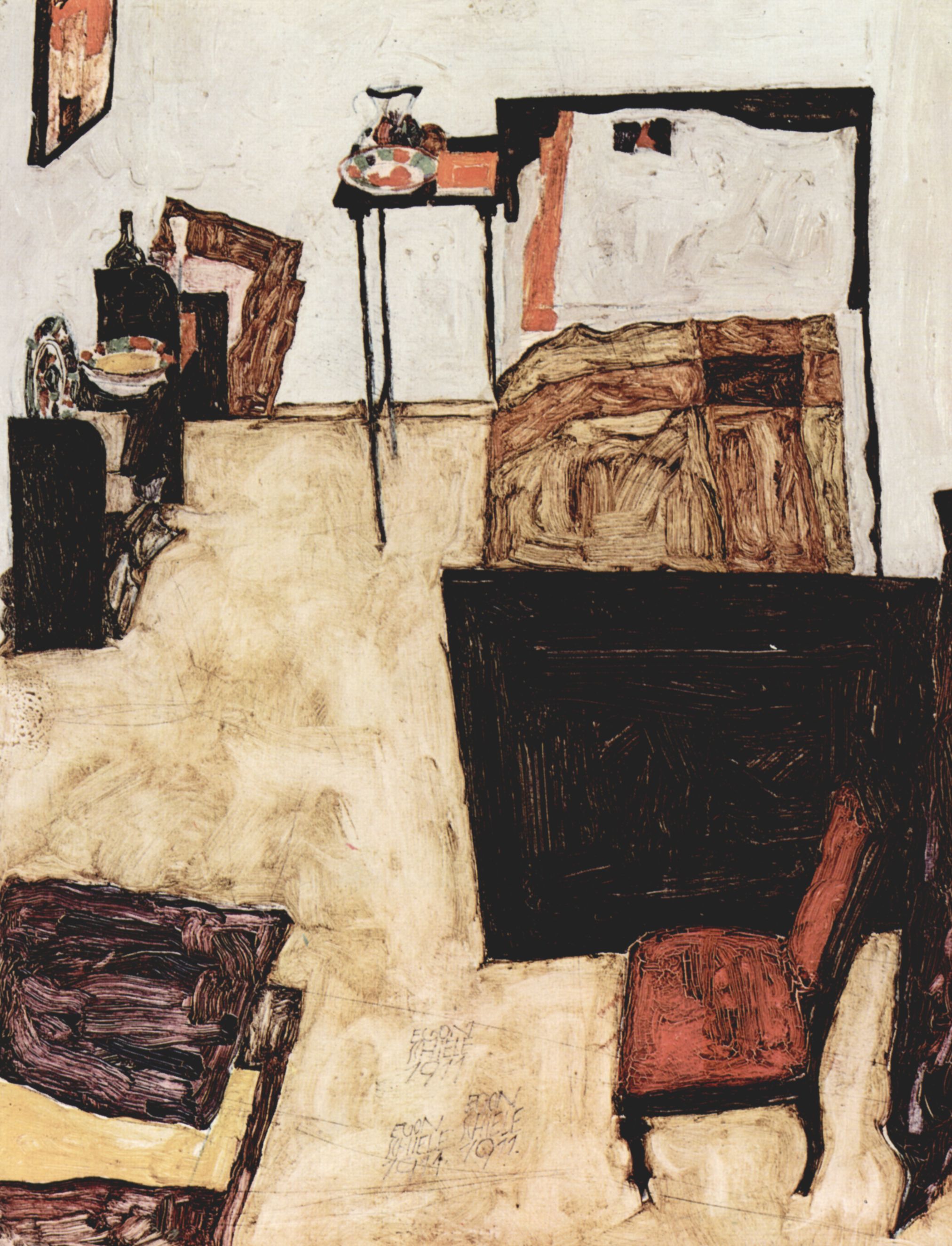 Egon Schiele: Schieles Wohnzimmer in Neulengbach
