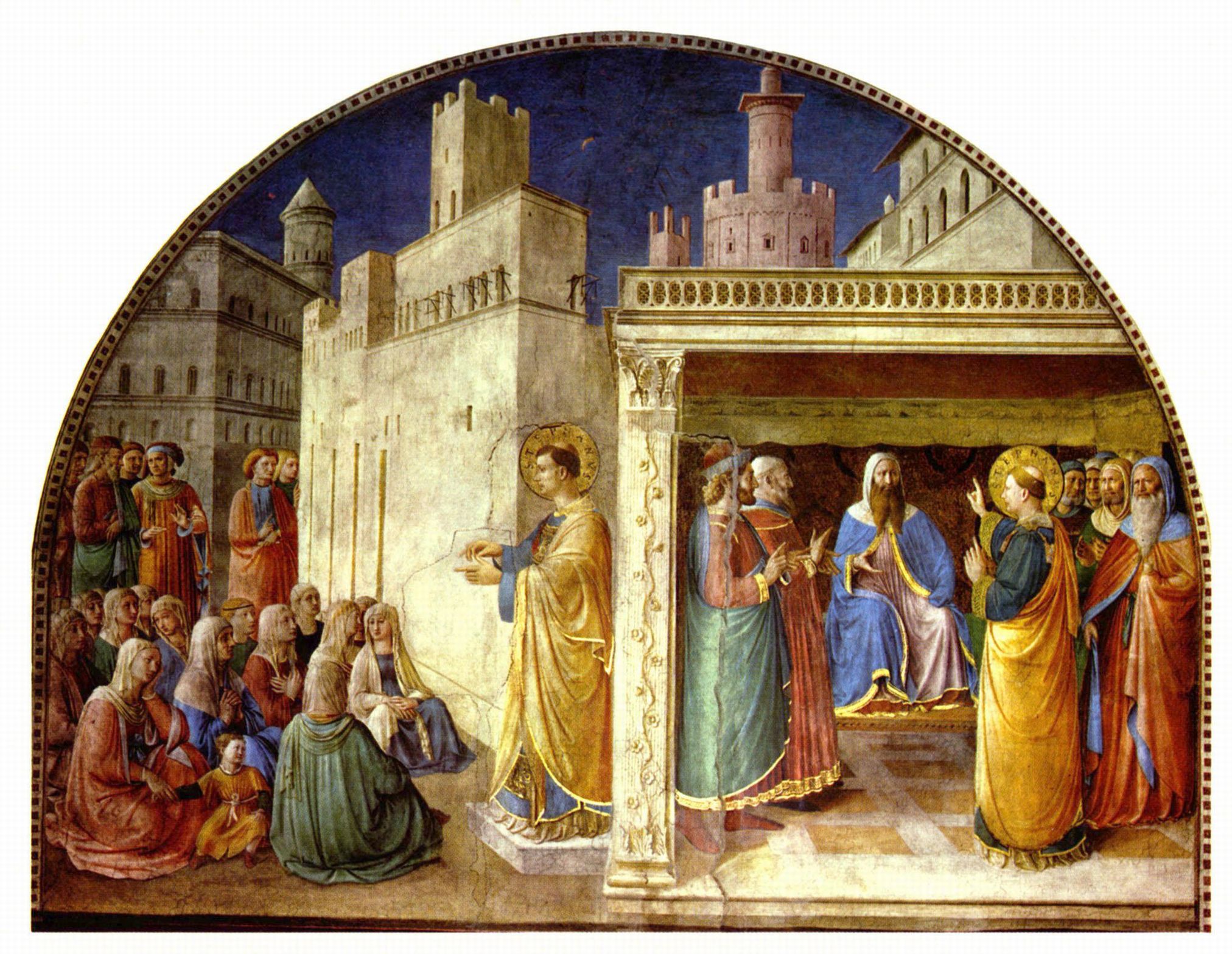 Fra Angelico: Szenen aus dem Leben der Heiligen Stephan und Laurentius