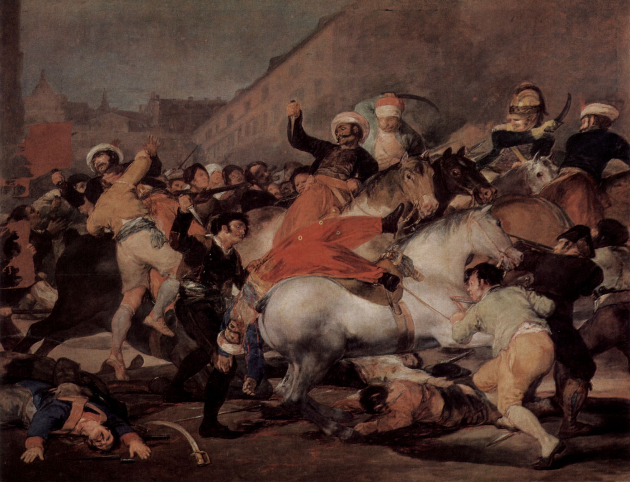 Francisco de Goya y Lucientes: Kampf mit den Mamelucken am 2. Mai 1808 in Madrid