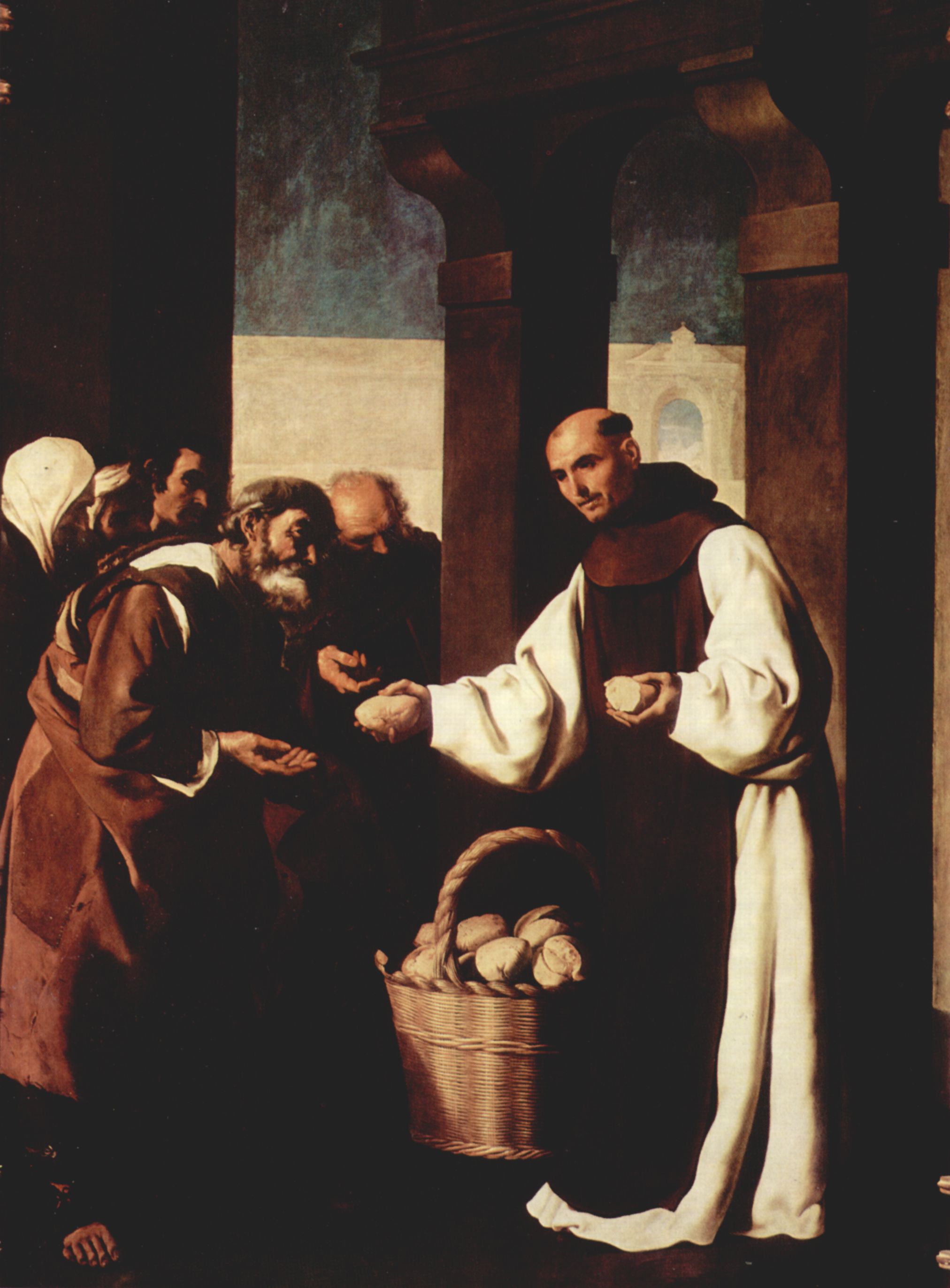 Francisco de Zurbarn: Gemldezyklus fr das Hieronymitenkloster in Guadalup, Sakristei, Szene: Barmherzigkeit des Fra Martin de Vizcaya