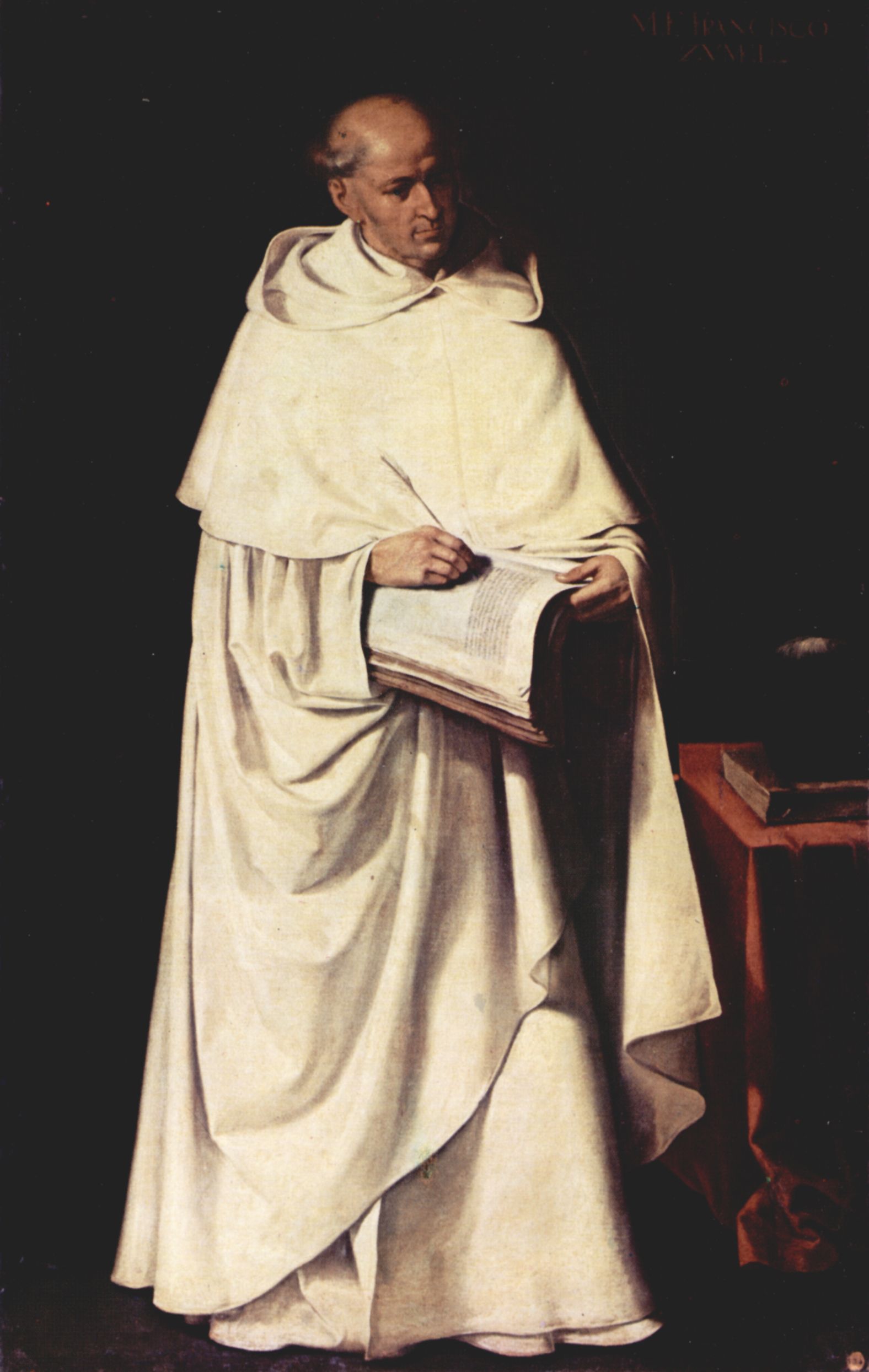 Francisco de Zurbarn: Portrtzyklus von Mnchen, Szene: Portrt des Fra Francisco Zumel (1540-1607)