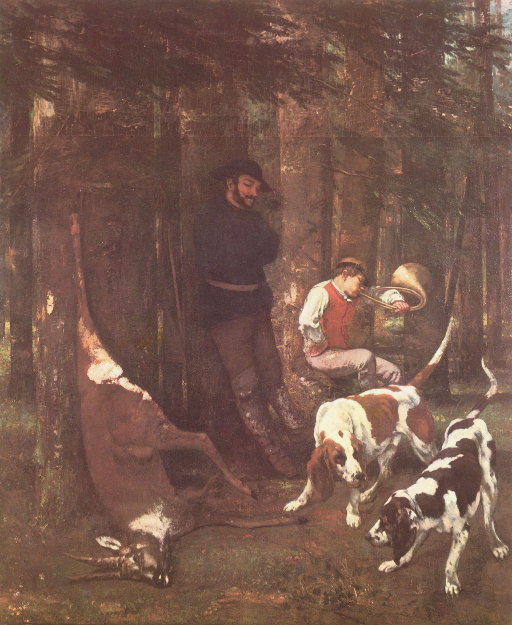 Gustave Courbet: Die Beute (Jagd mit Hunden)