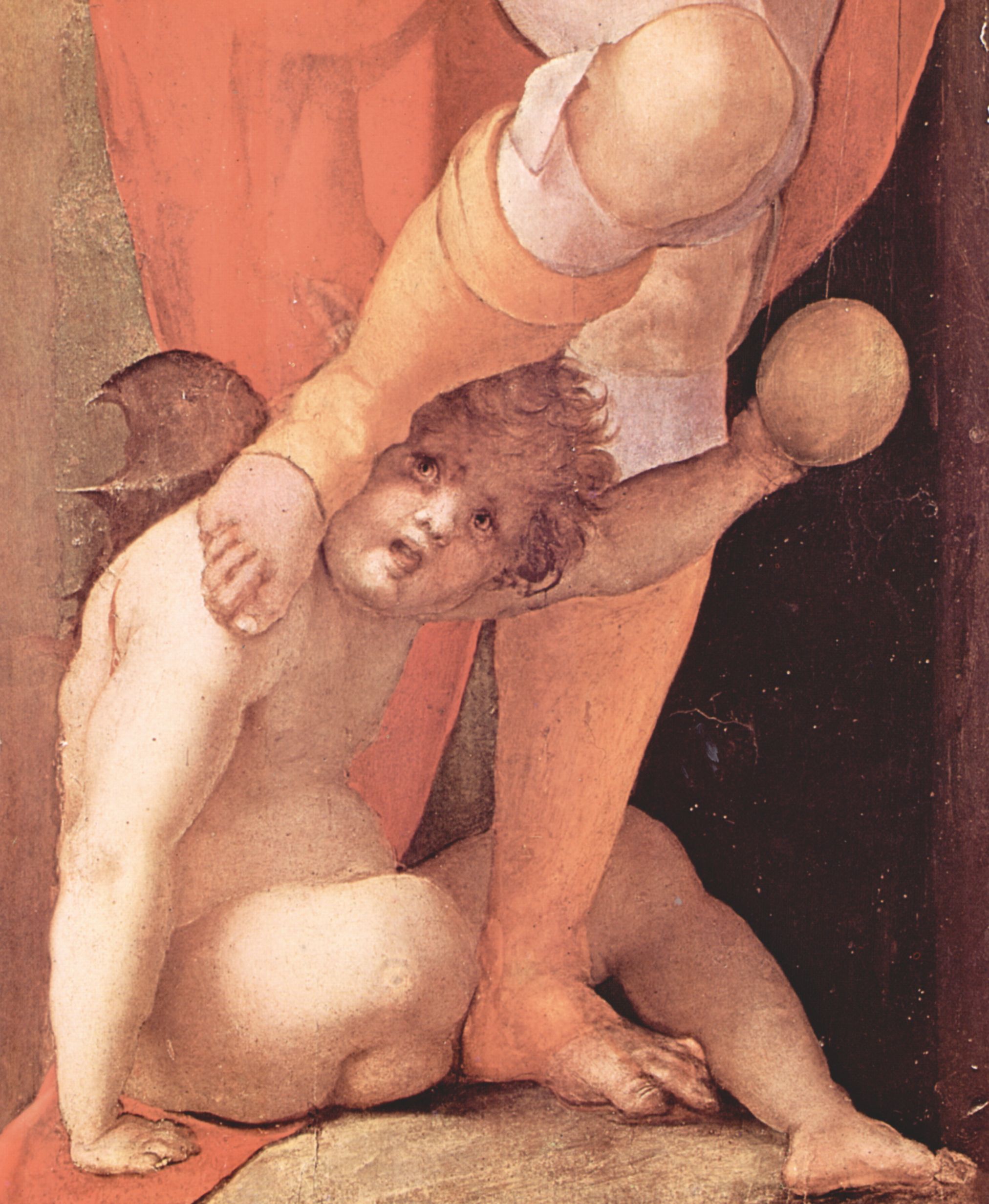 Jacopo Pontormo: Erzengel Michael, Detail, Fragment