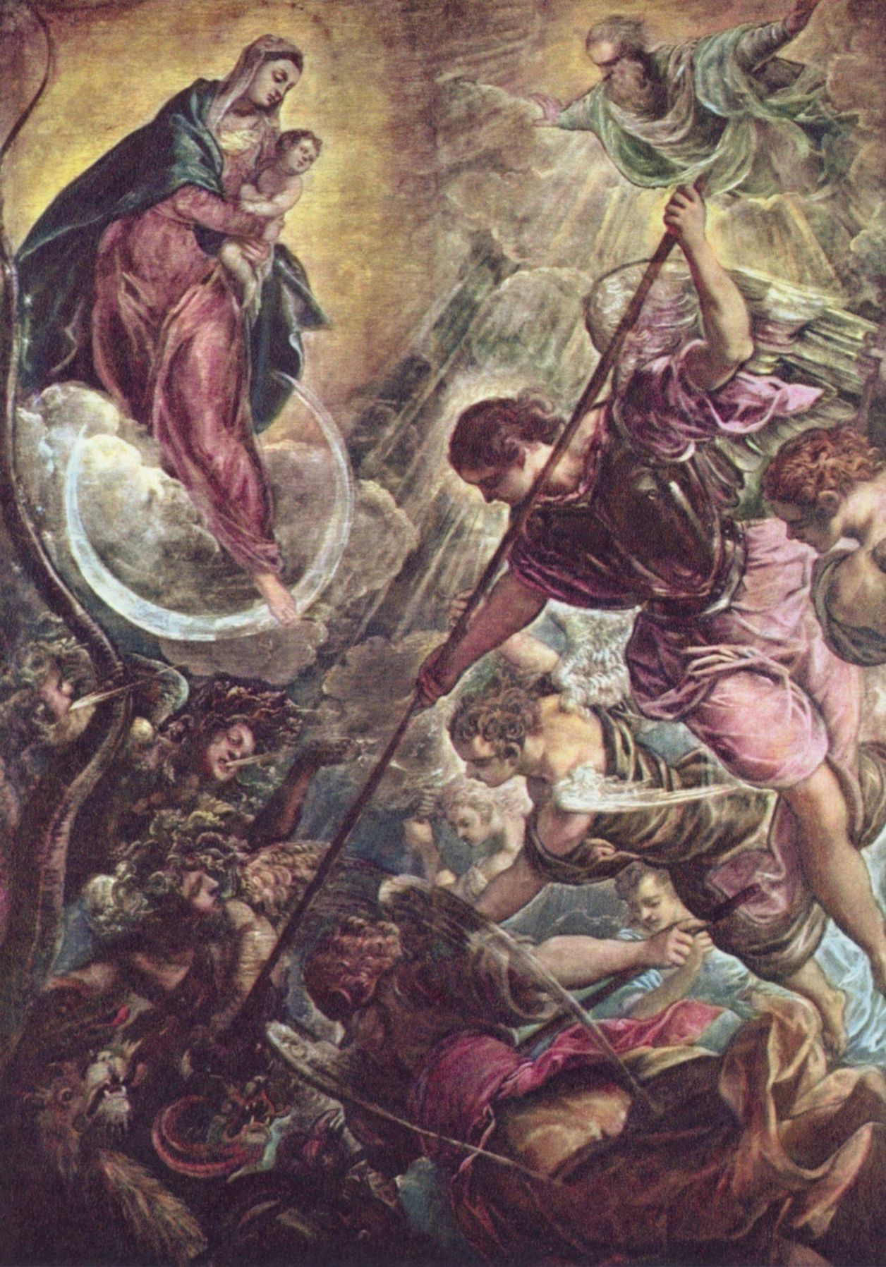 Jacopo Tintoretto: Kampf des Erzengels Michael mit dem Satan