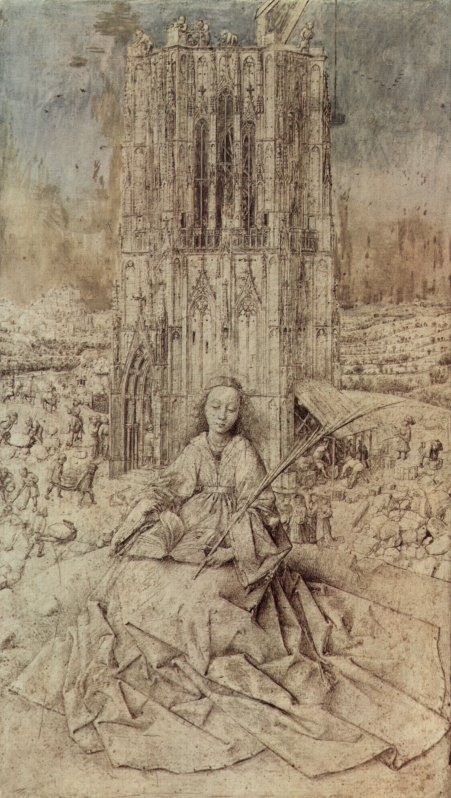 Jan van Eyck: Die Hl. Barbara