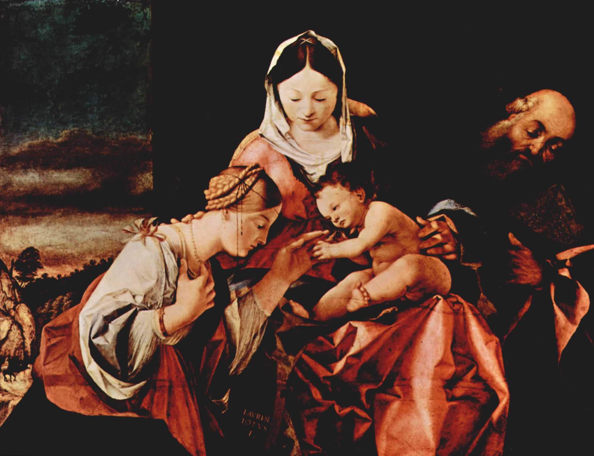 Lorenzo Lotto: Mystische Hochzeit der Hl. Katharina von Siena