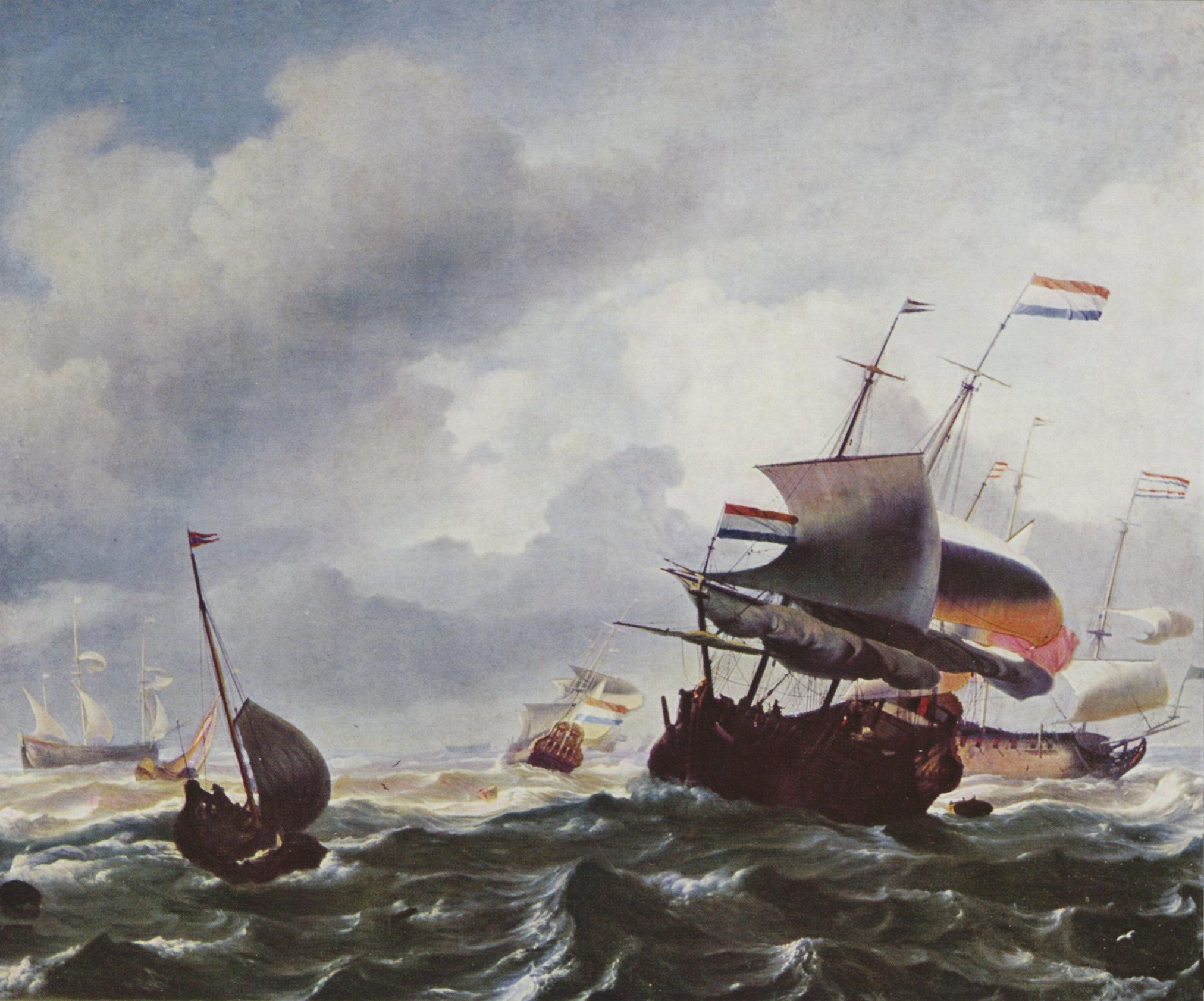 Ludolf Backhuysen: Schiffe im Sturm