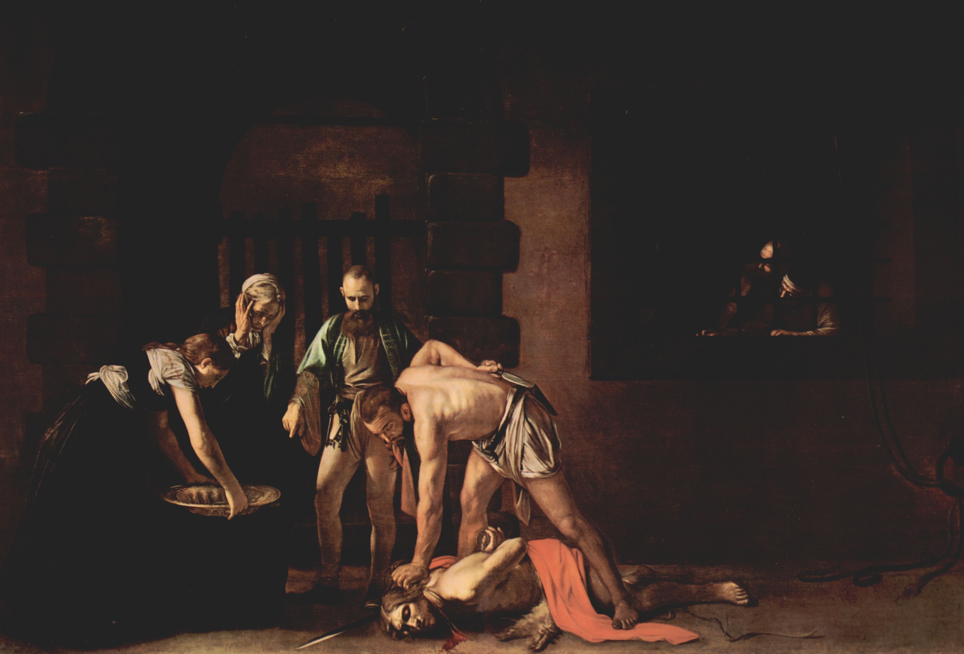 Michelangelo Caravaggio: Die Enthauptung Johannes des Tufers, fr das Oratorium der Kathedrale San Giovanni die Cavalieri in Valletta