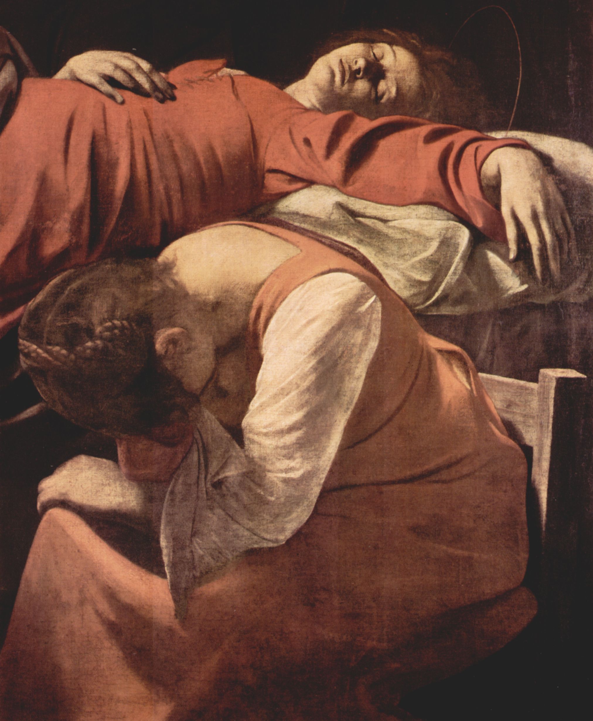 Michelangelo Caravaggio: Tod Mari, Detail
