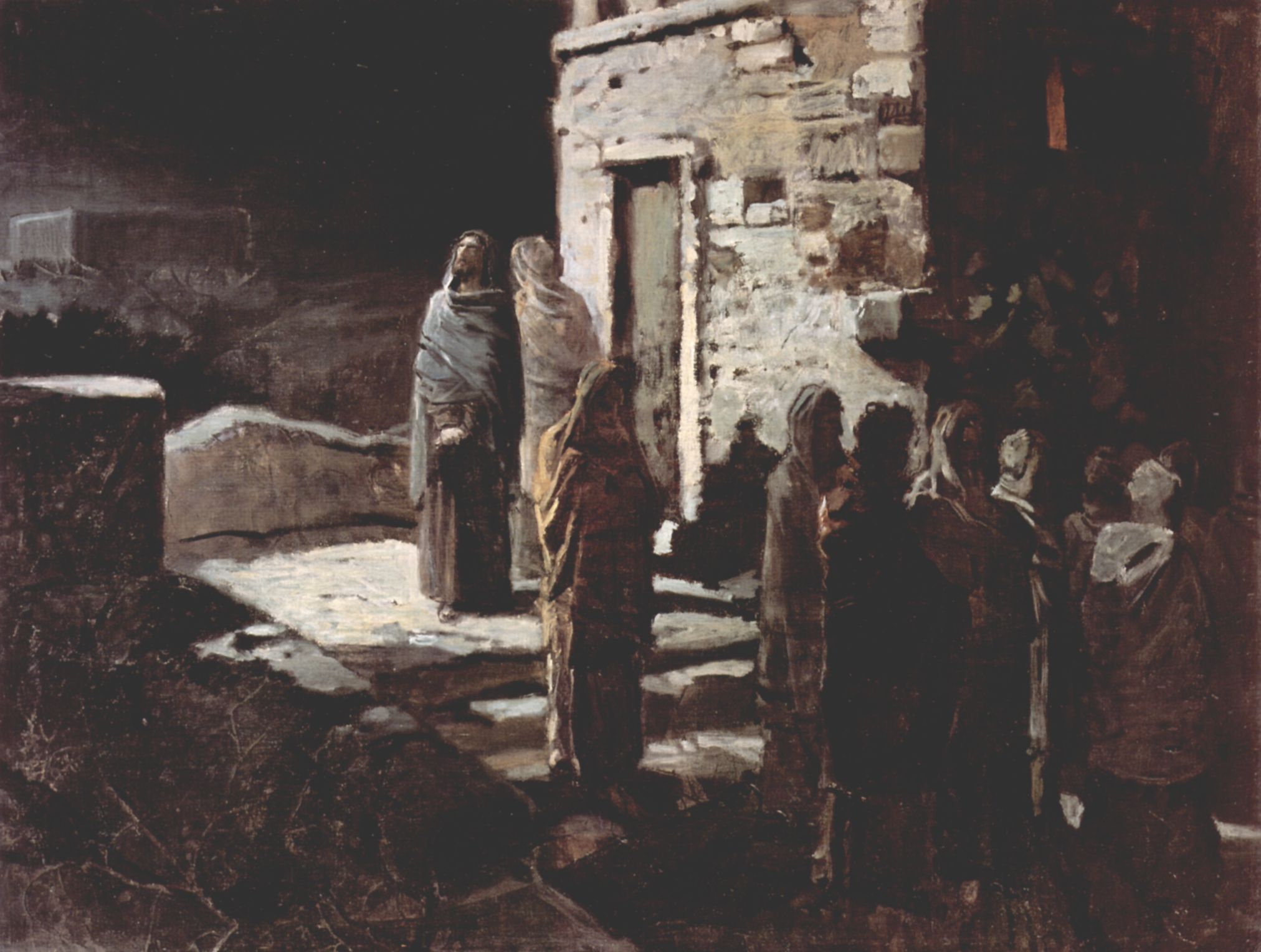 Nikolaj Nikolajewitsch Ge: Christus betritt mit seinen Jngern den Garten Gethsemane